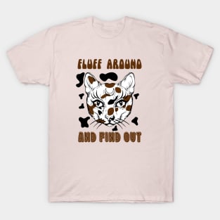 Fluff Around And Find Out funny cat owners gift T-Shirt